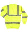 WR011 DWHV00 Warrior Hi-Vis Sweatshirt Fluorescent Yellow colour image